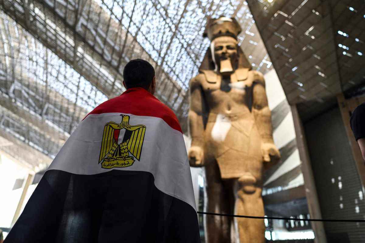 Ingresso del museo egizio al Cairo