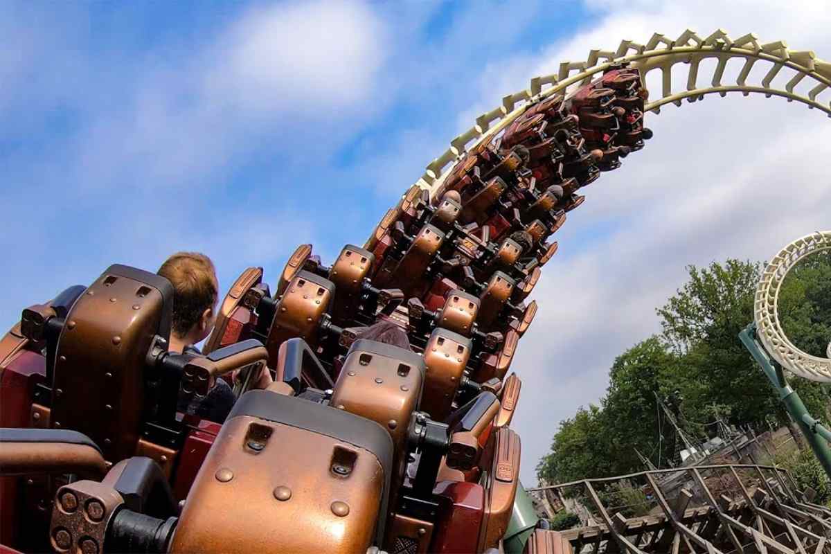 Python Roller Coaster Back Seat Parco divertimenti Efteling