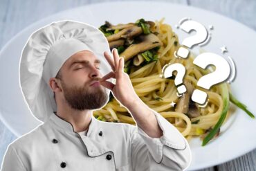 Spaghetti ai funghi, Chef e interrogativi