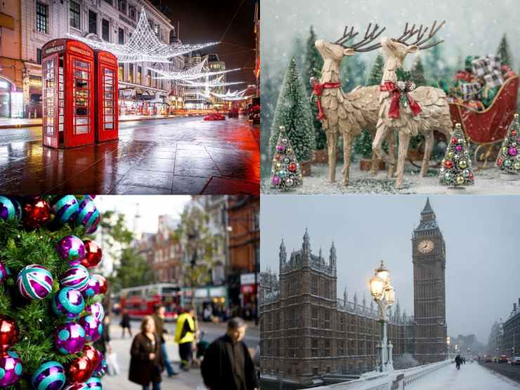 scatti di Londra durante le vacanze di Natale