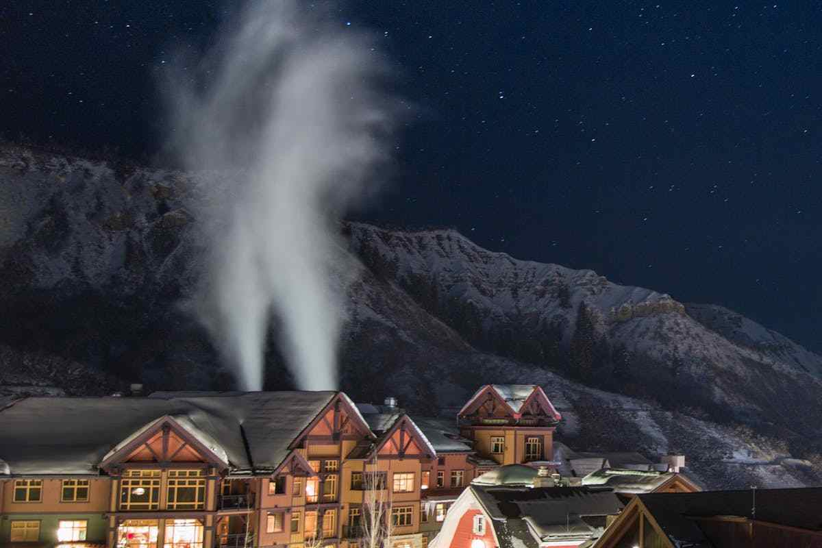 paesaggio invernale case