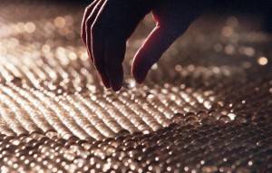 A Christie's porter holds one of the 9,500 marbles