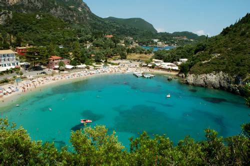 Paleokastritsa Beach. Corfù