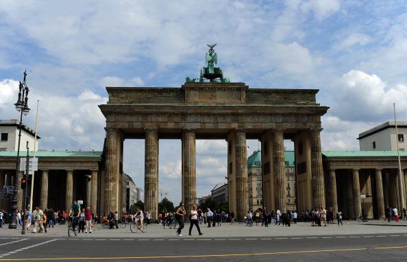 Berlin's landmark the Brandenburg Gate i