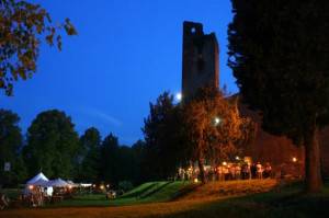rocca la sera del palio